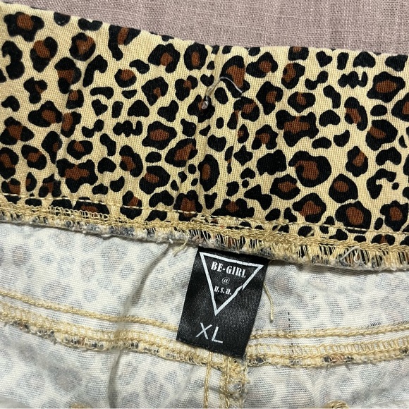 Vintage Plus Size XL Chic Leopard Print Pencil Skirt Elastic Animal Print Fall - Picture 6 of 7